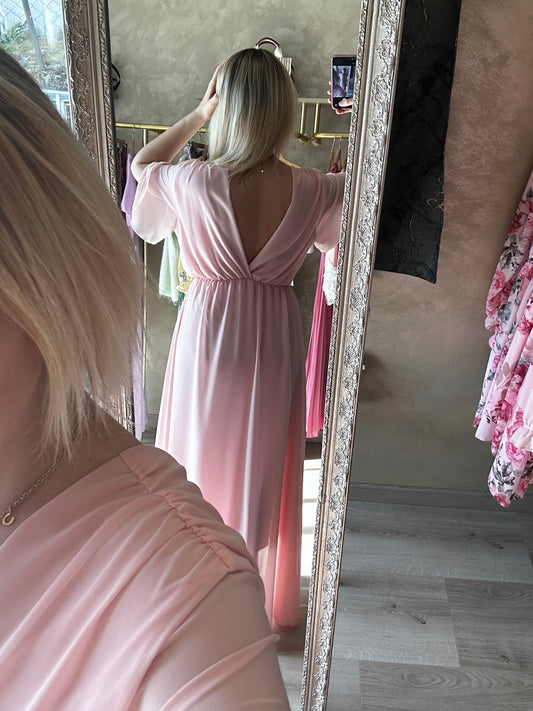 Robe MENTON rose blush 🩷
