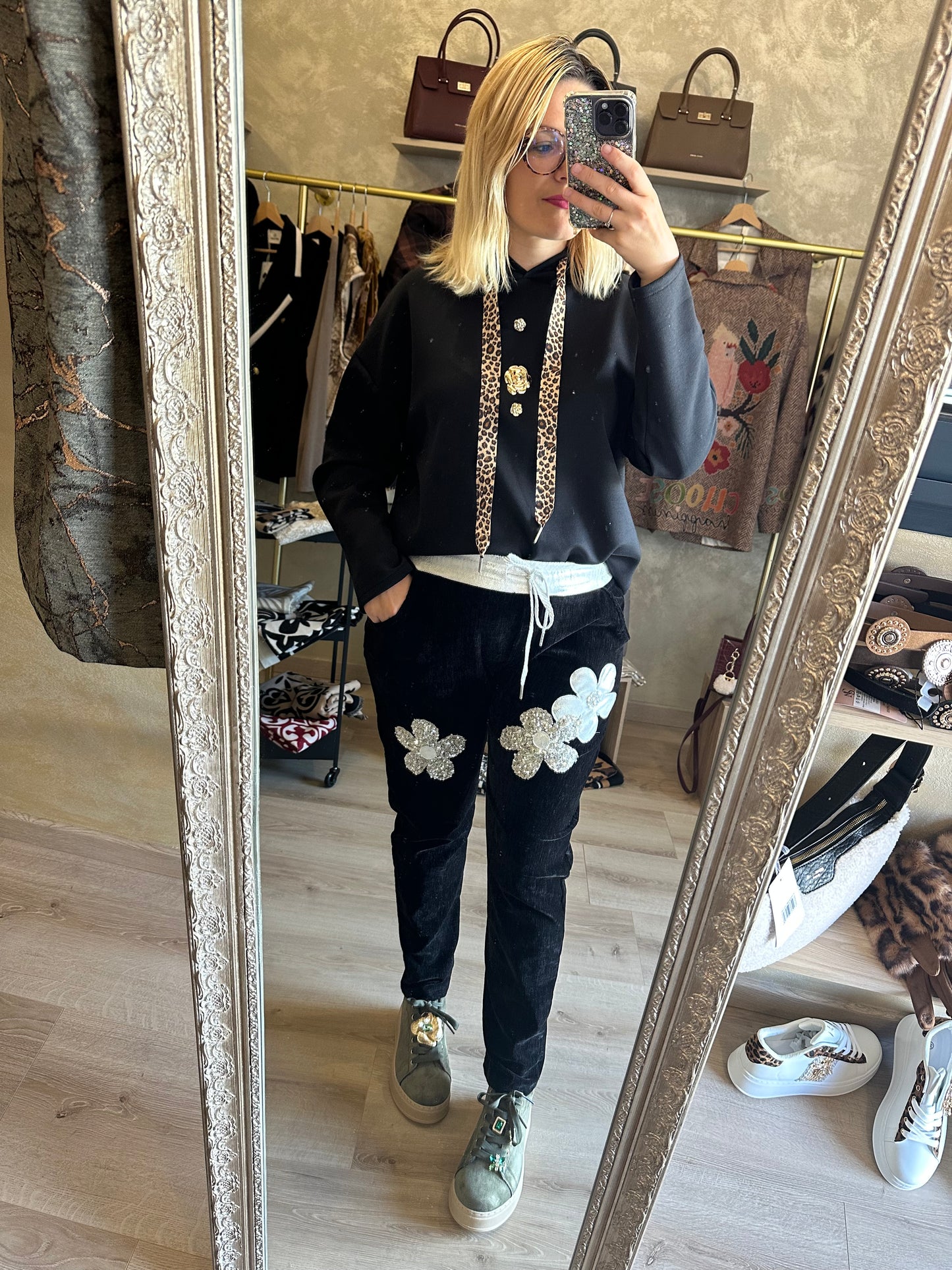 Pantalon VELOURS noir
