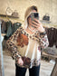 Haut lurex léopard