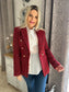 Blazer PARIS tweed rouge