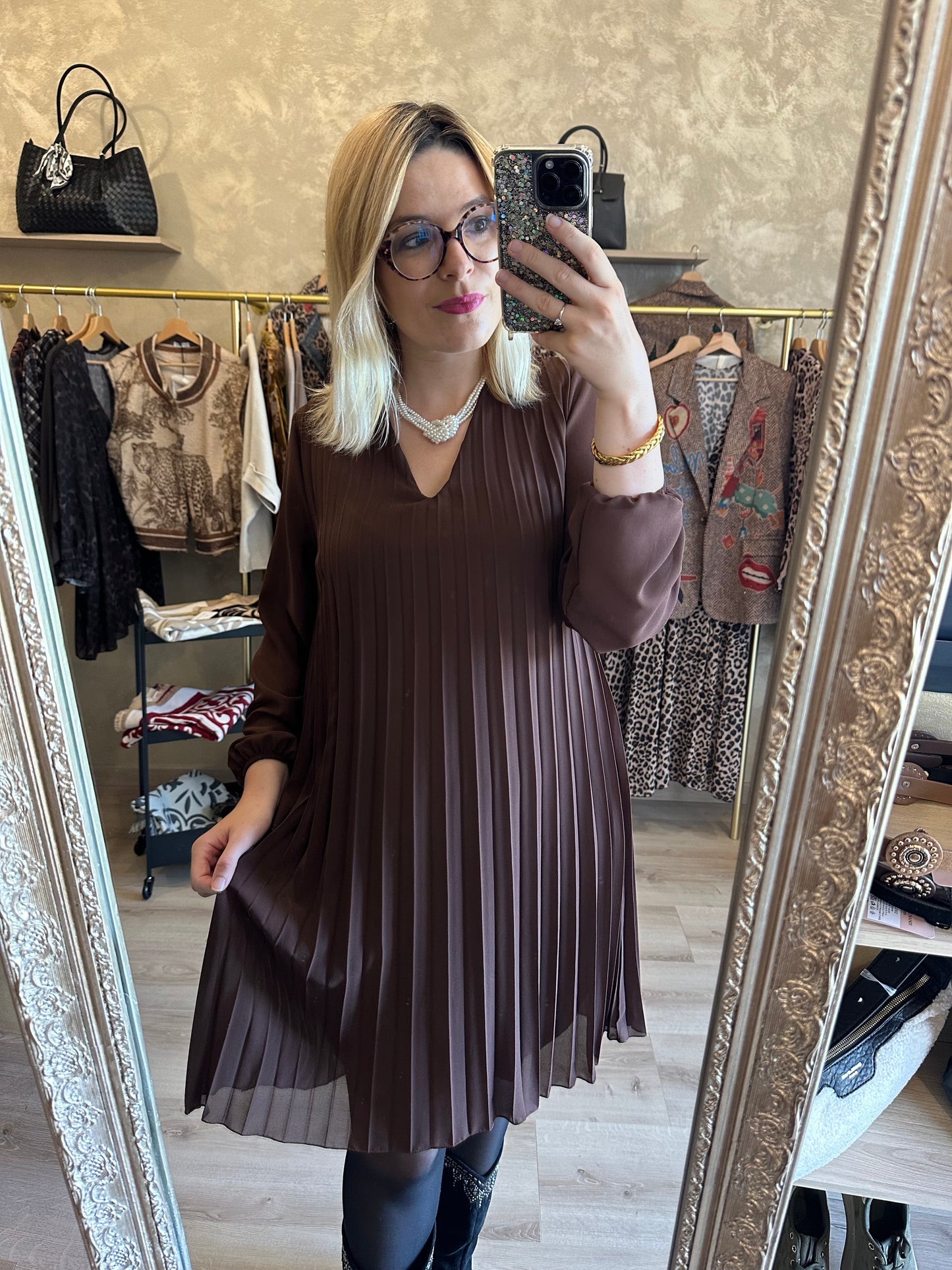 Robe CONSTANCE chocolat