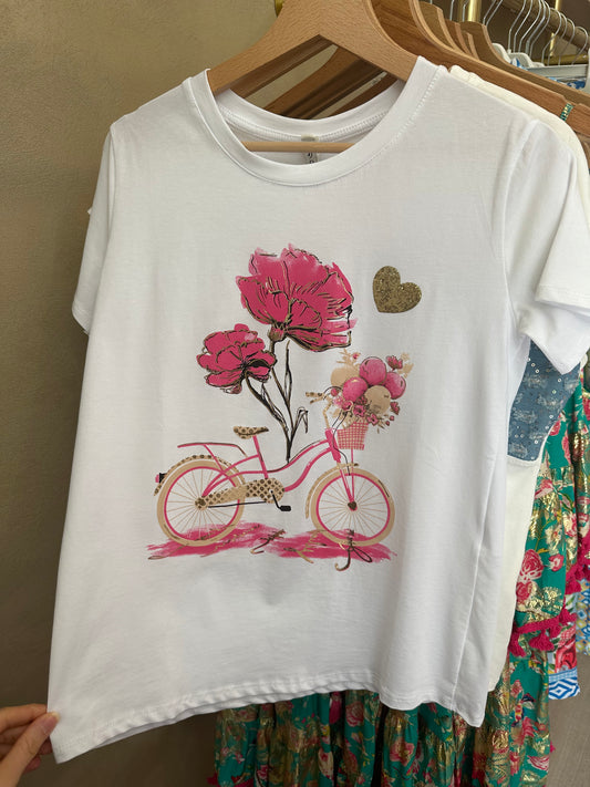 T-shirt VÉLO FLEURI