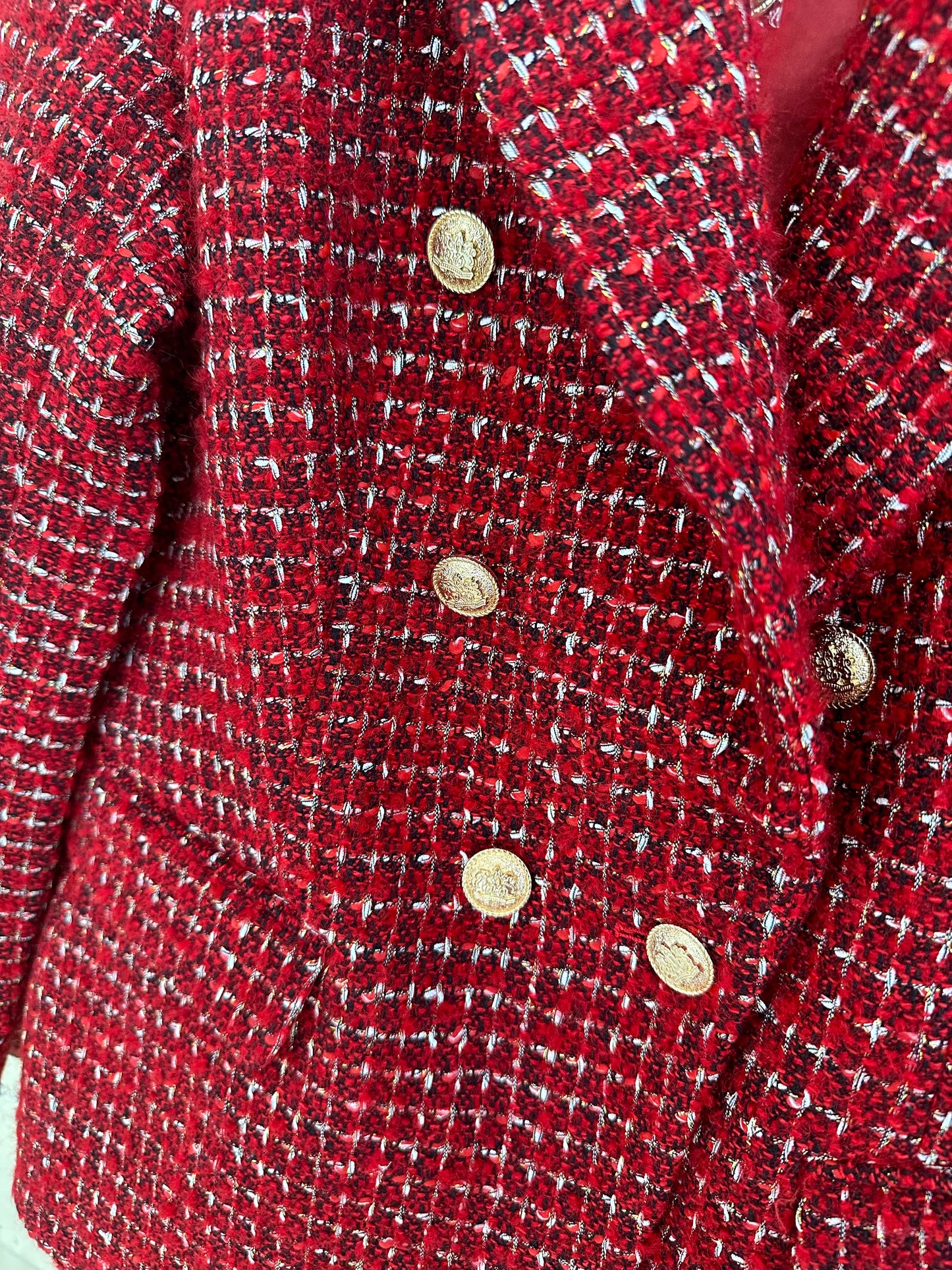 Blazer PARIS tweed rouge