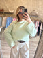 Pull BIJOUX vert pastel
