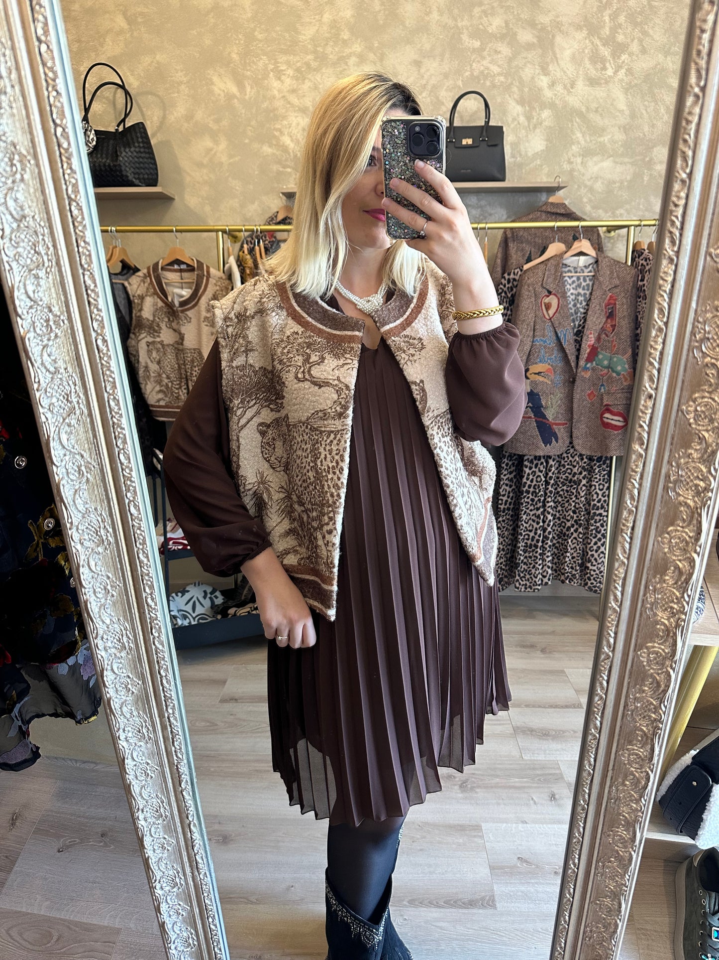 Robe CONSTANCE chocolat