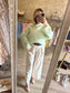 Pull BIJOUX vert pastel