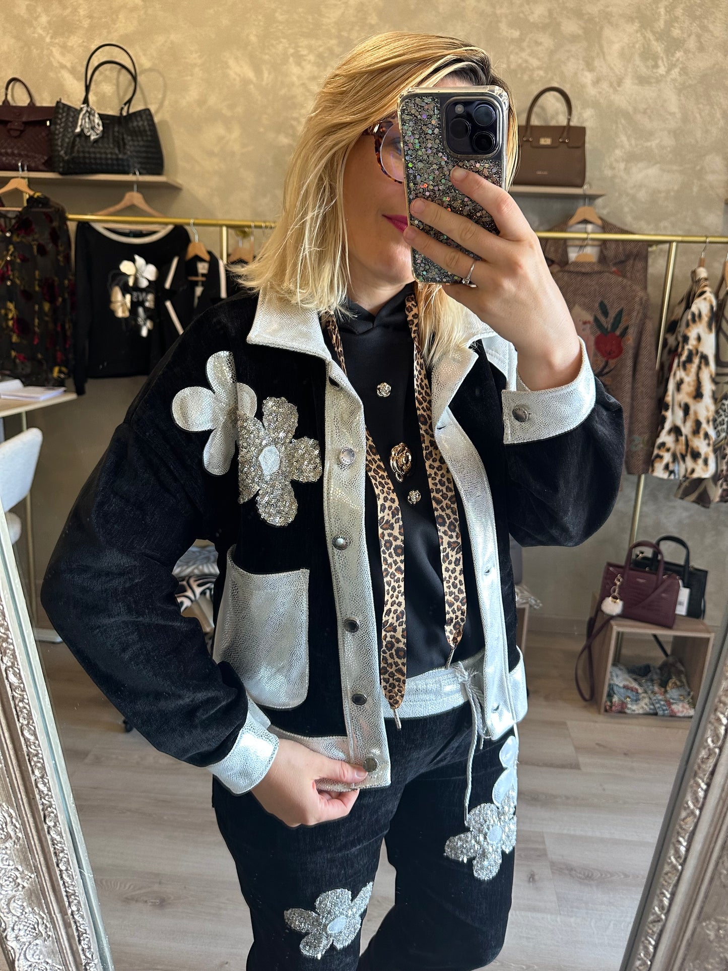 Veste VELOURS noire