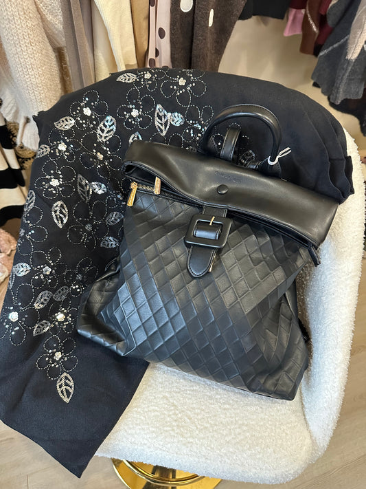 Sac à dos similicuir noir