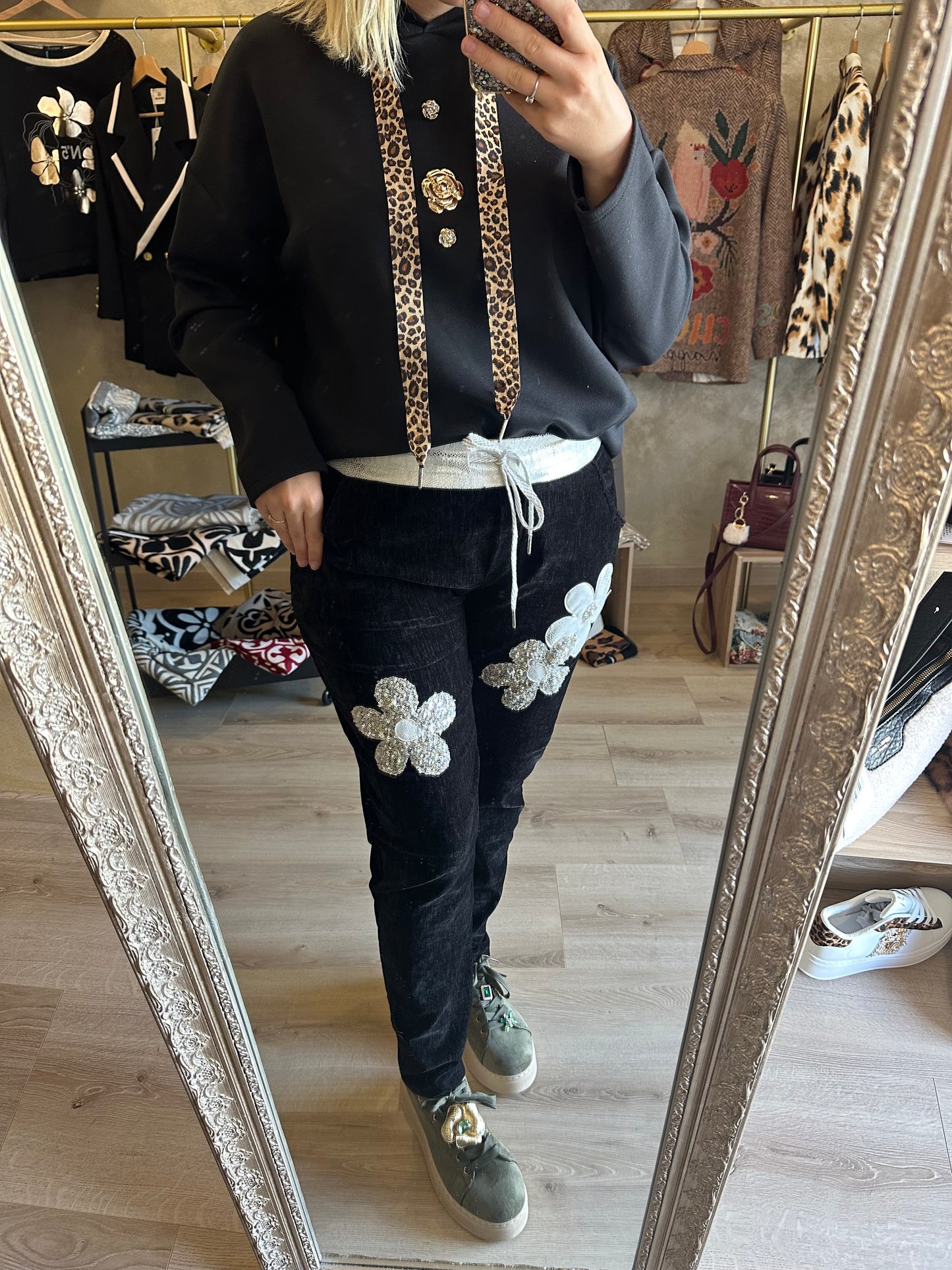 Pantalon VELOURS noir