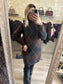 Robe Pull JACQUARD gris - chocolat