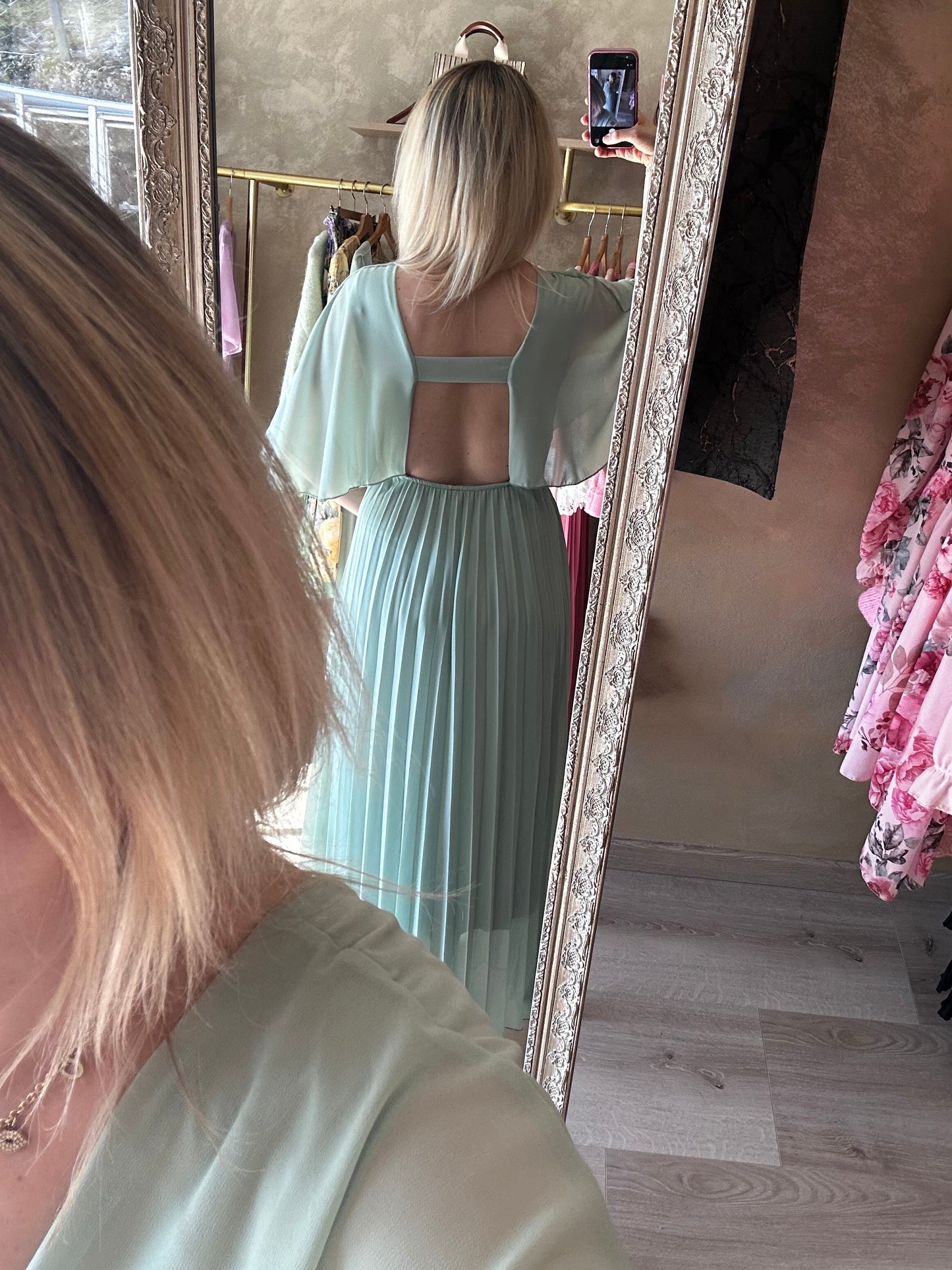 Robe SANARY vert pastel 💚