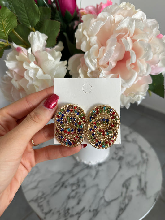 Boucles d’oreilles strass fantaisies