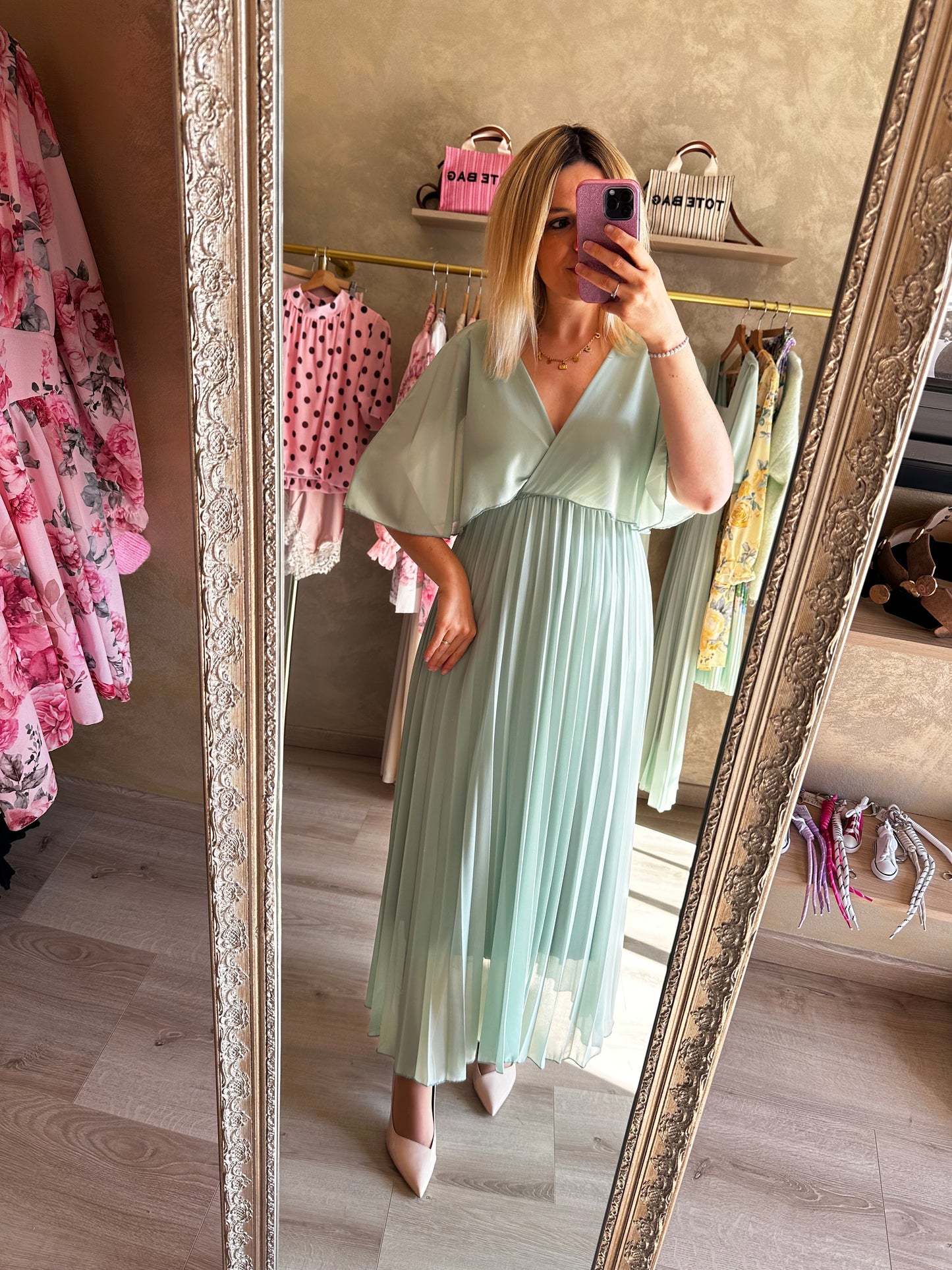 Robe SANARY vert pastel 💚