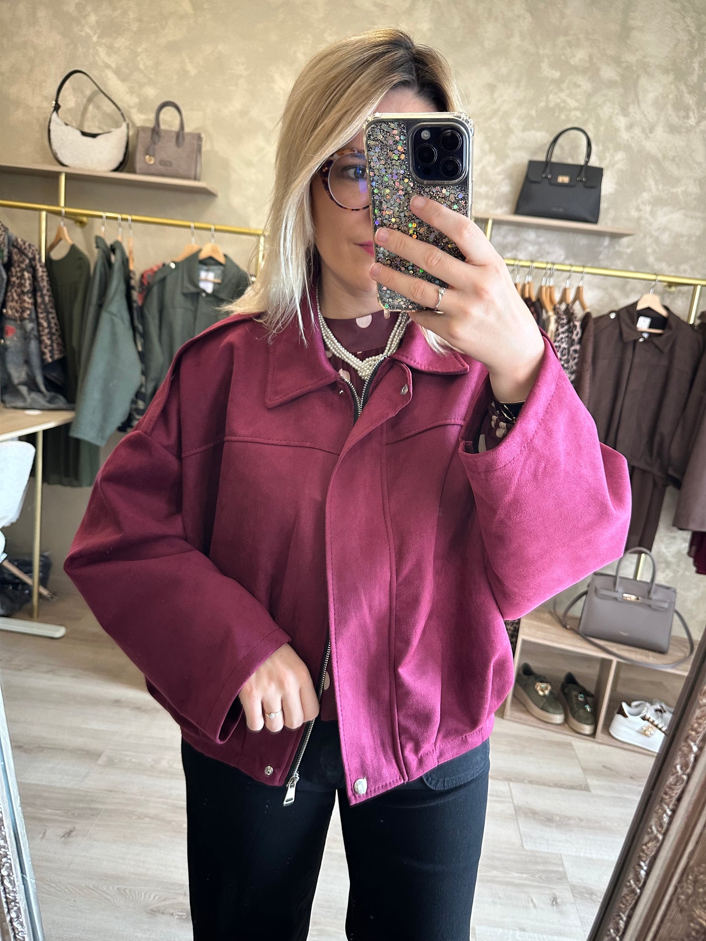 Blouson NEW-YORK bordeaux