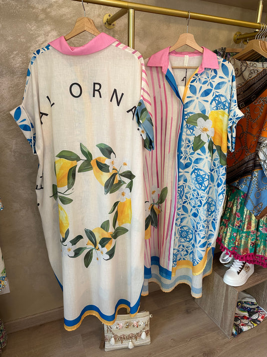 Robe chemise SICILE 🍋 (en lin)