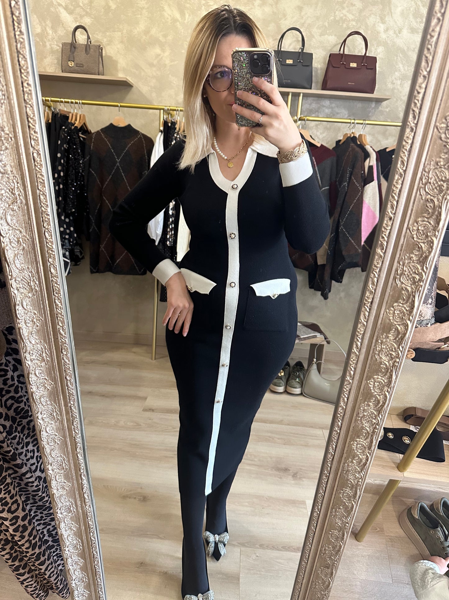 Robe Pull CHIC bicolore
