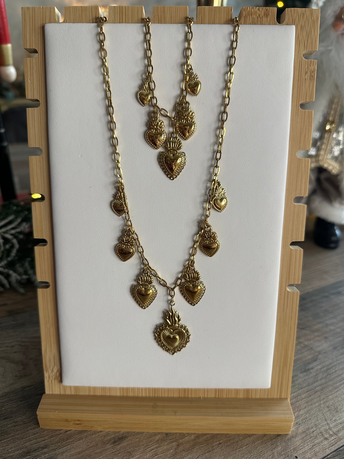 Collier et/ou bracelet CŒUR doré 💛