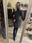 Robe Pull JACQUARD gris - chocolat