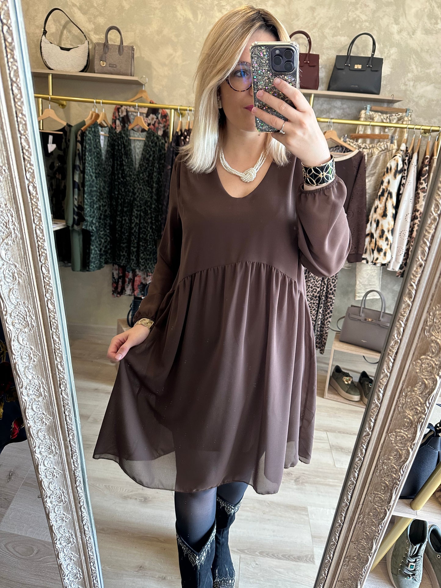 Robe CANNES chocolat