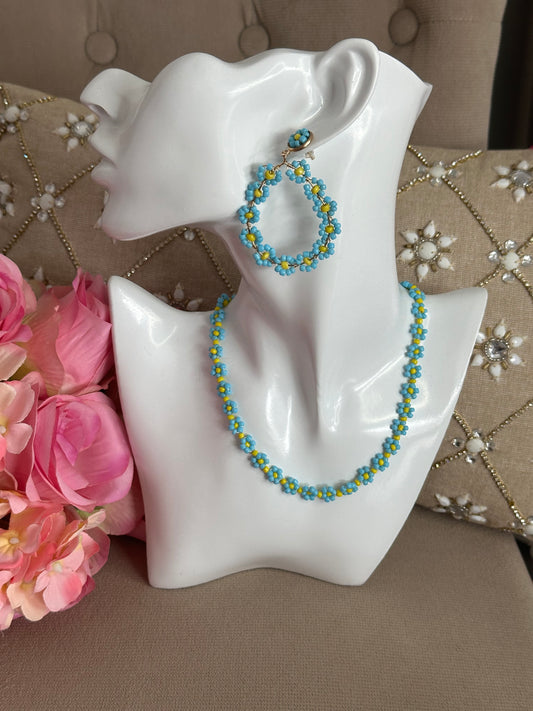 Collier MARGUERITE turquoise