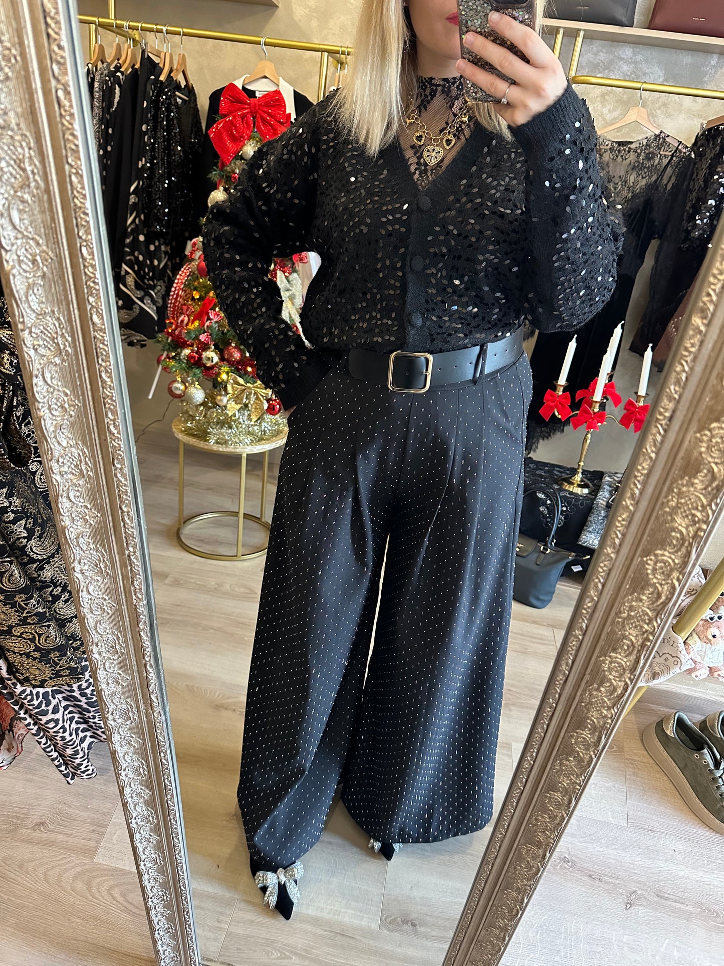 Gilet SEQUINS noir