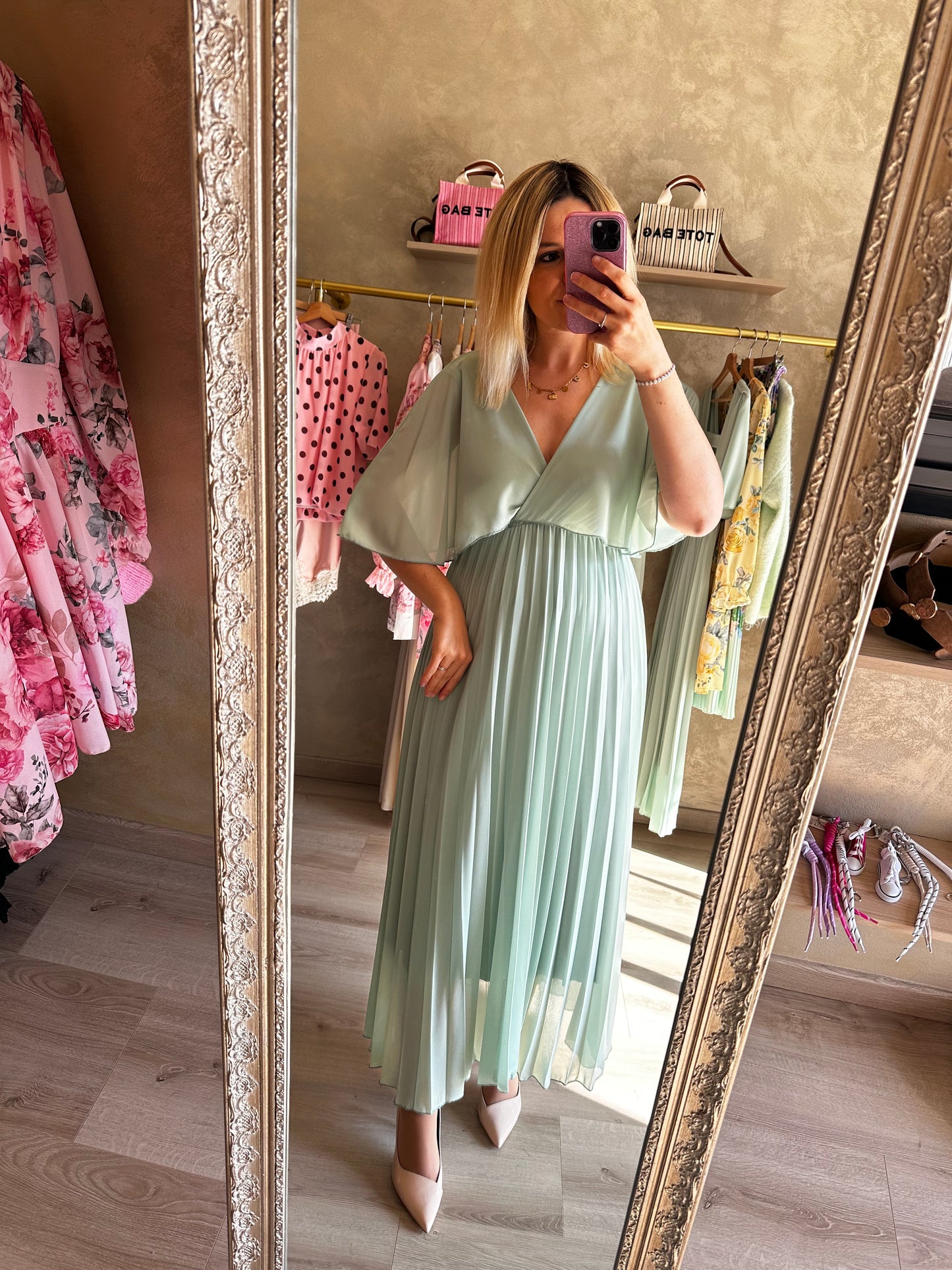 Robe SANARY vert pastel 💚