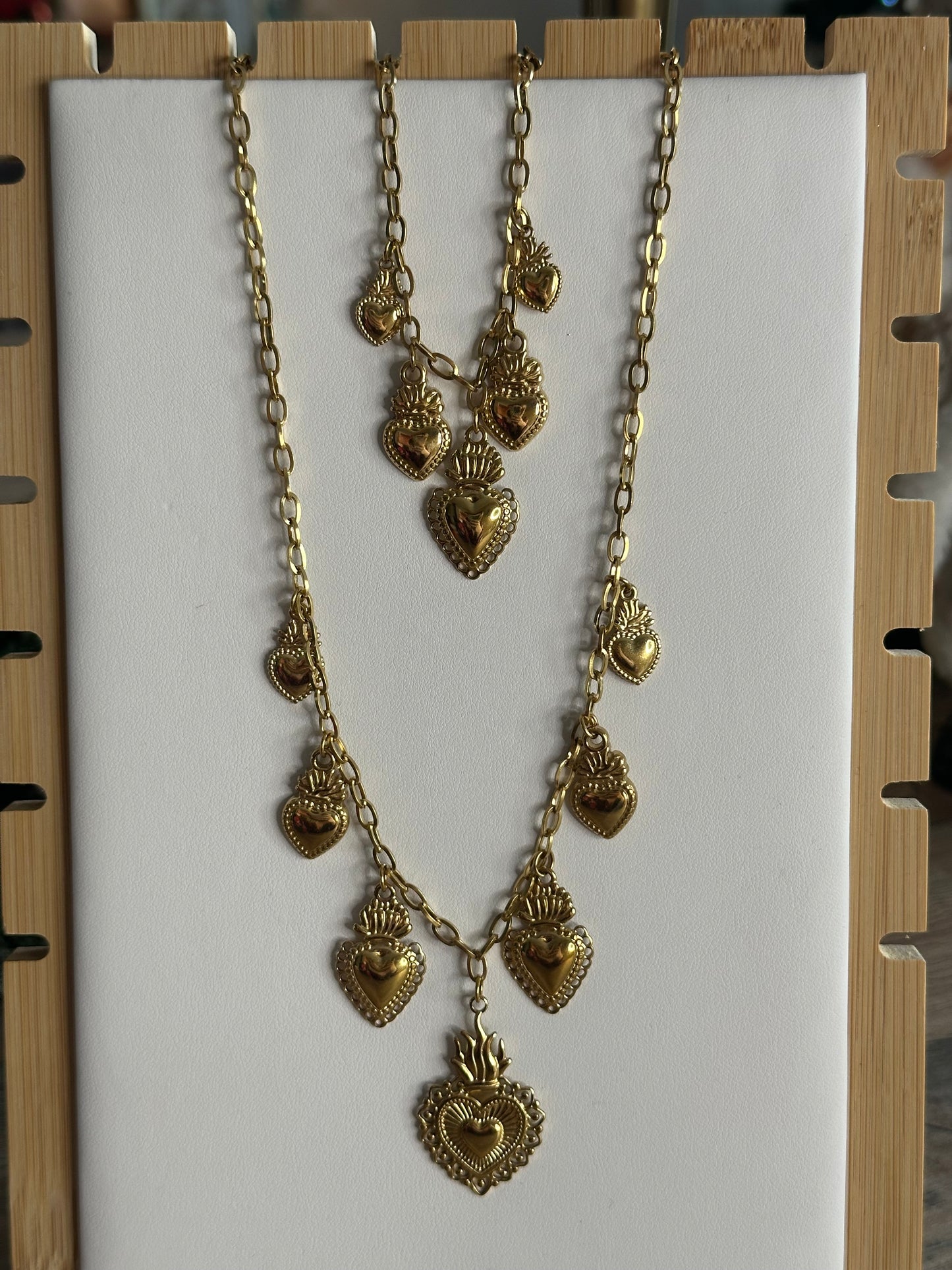 Collier et/ou bracelet CŒUR doré 💛