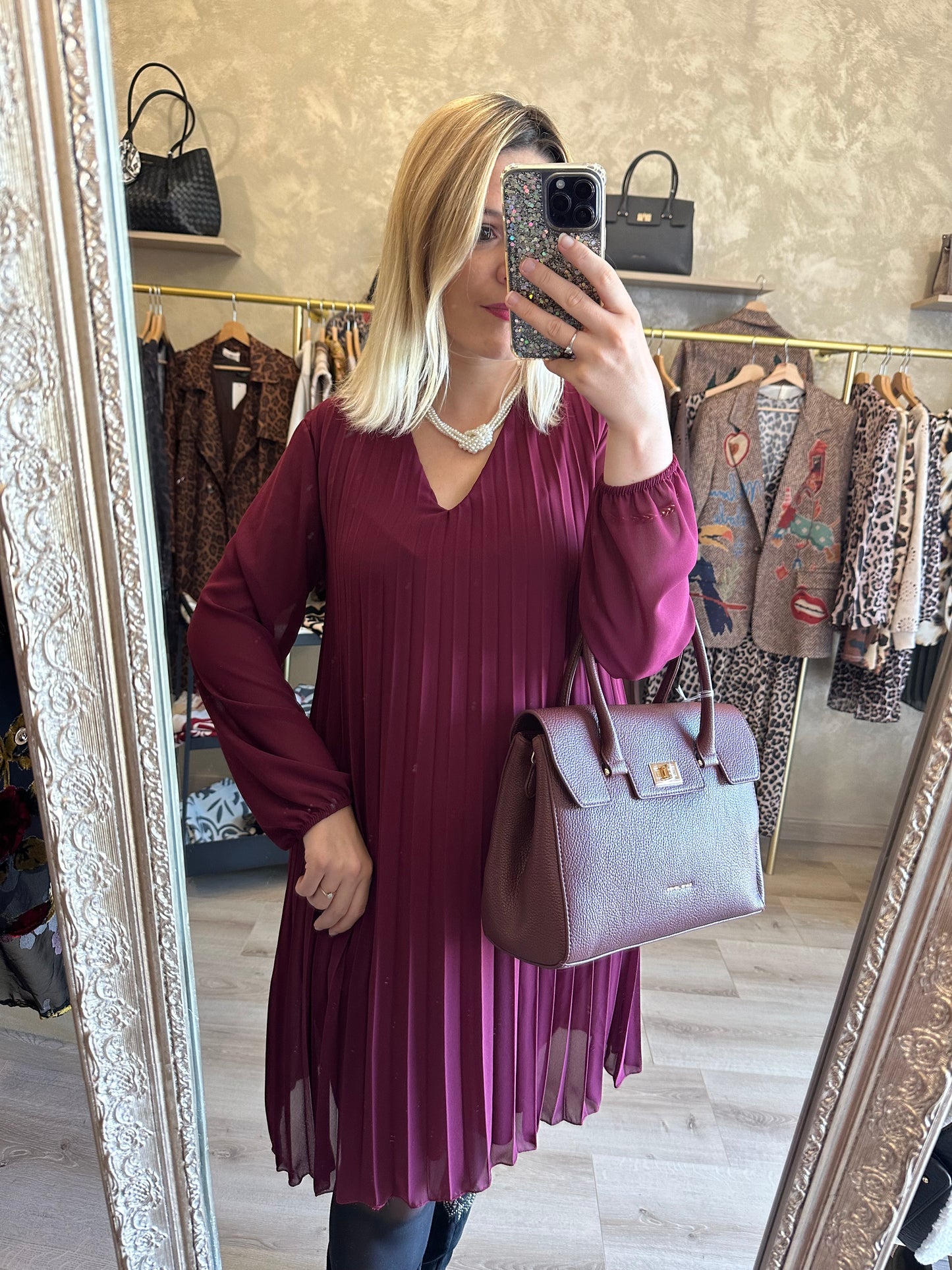 Robe CONSTANCE prune