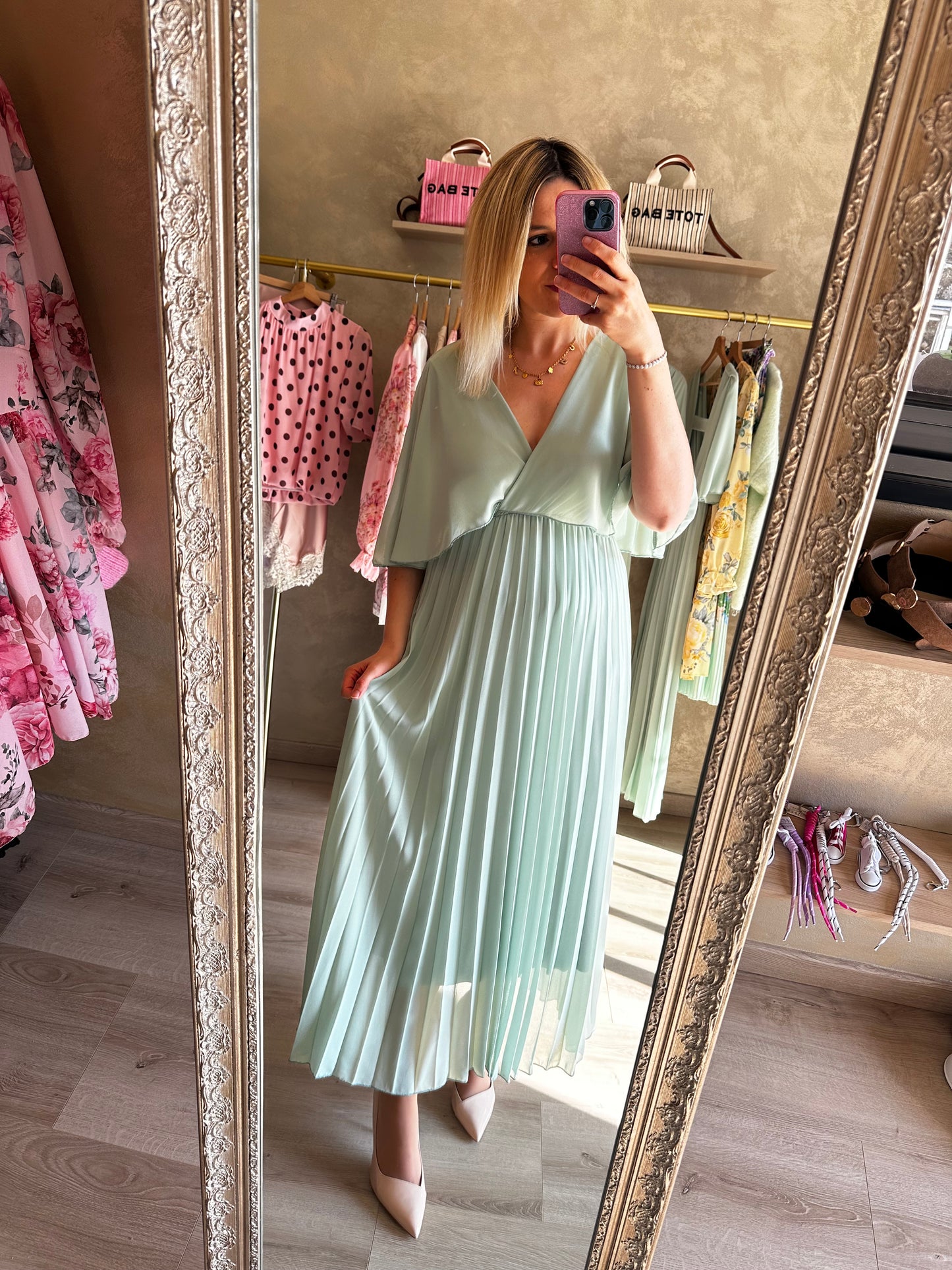Robe SANARY vert pastel 💚