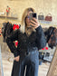 Gilet SEQUINS noir