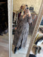 Robe PÉTRA léopard longue