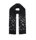 Écharpe FLEURS sequins noir